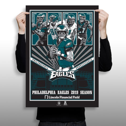 Philadelphia Eagles '19 Salute To Service 18x24 Serigraph