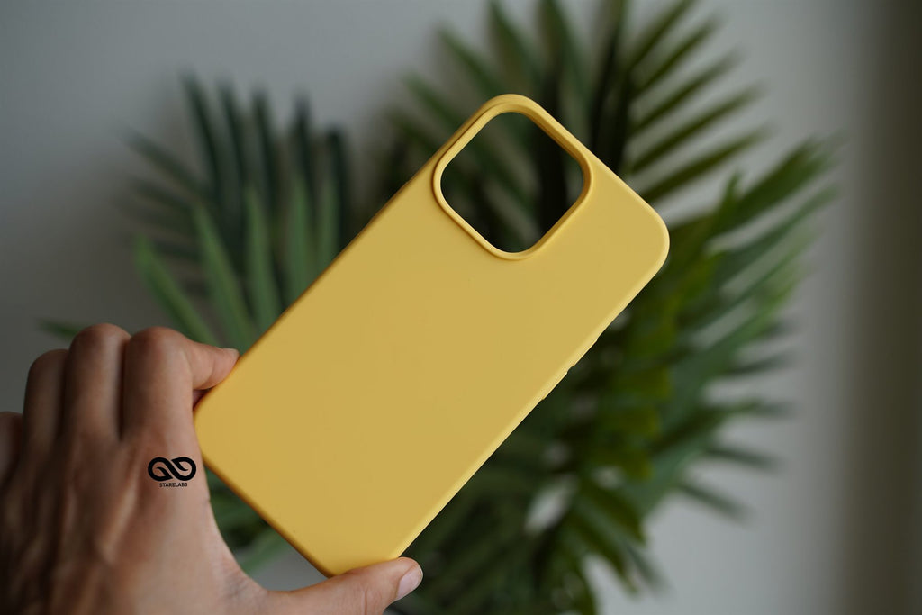 yellow phone case silicone