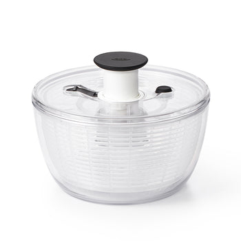 OXO Stainless Steel Salad Spinner & Good Grips Large Salad Spinner - 6.22  Qt.