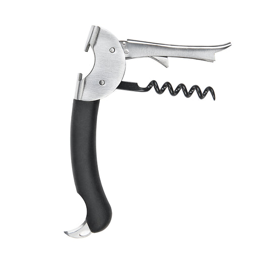 OXO Steel Vertical Lever Corkscrew with Removable Foil Cutter