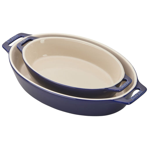 Staub Ceramic 3-pc Mini Round Cocotte Set - Dark Blue, 3-pc - Fry's Food  Stores