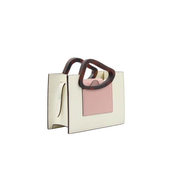 Strathberry The Nano Tote Bag In Brown Leather in Natural