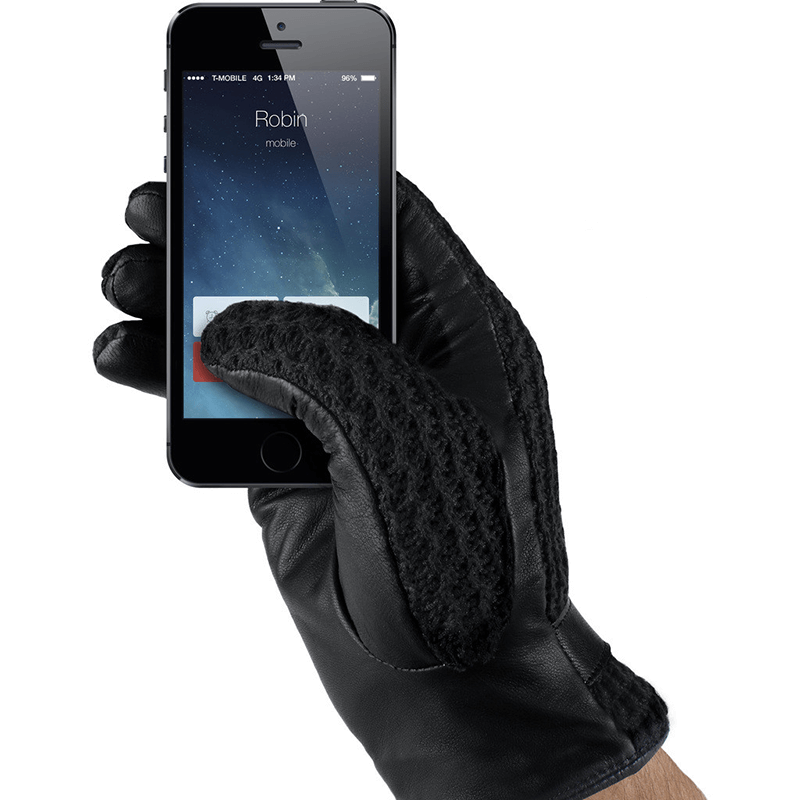 Høne tyngdekraft Tilbagebetale Mujjo Leather Crochet Touchscreen Gloves – pertuttistore