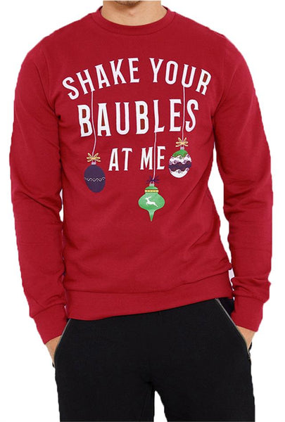 Mens Threadbare Christmas Top Novelty Sweatshirt Sweat Festive Xmas Jumper SHAKE