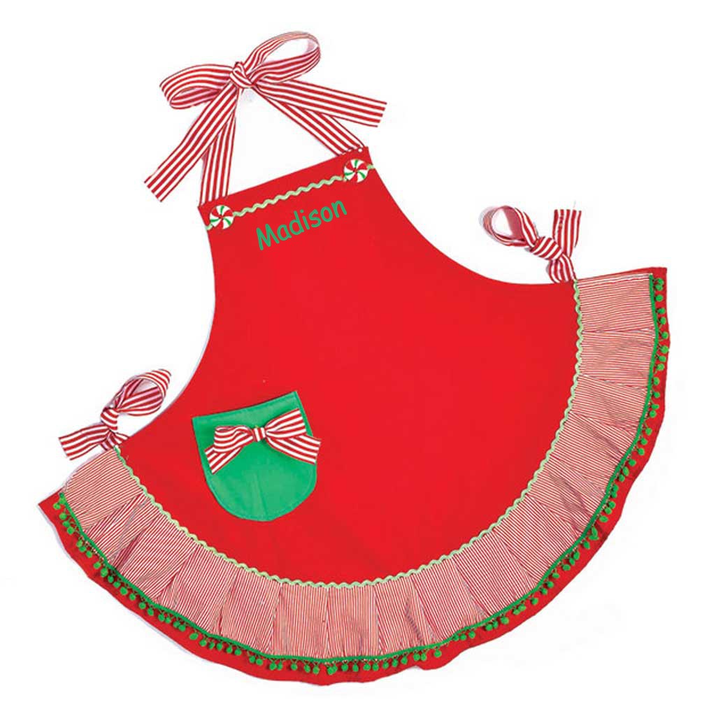 Personalized Christmas Apron Adult Size Dibsies Personalization Station 