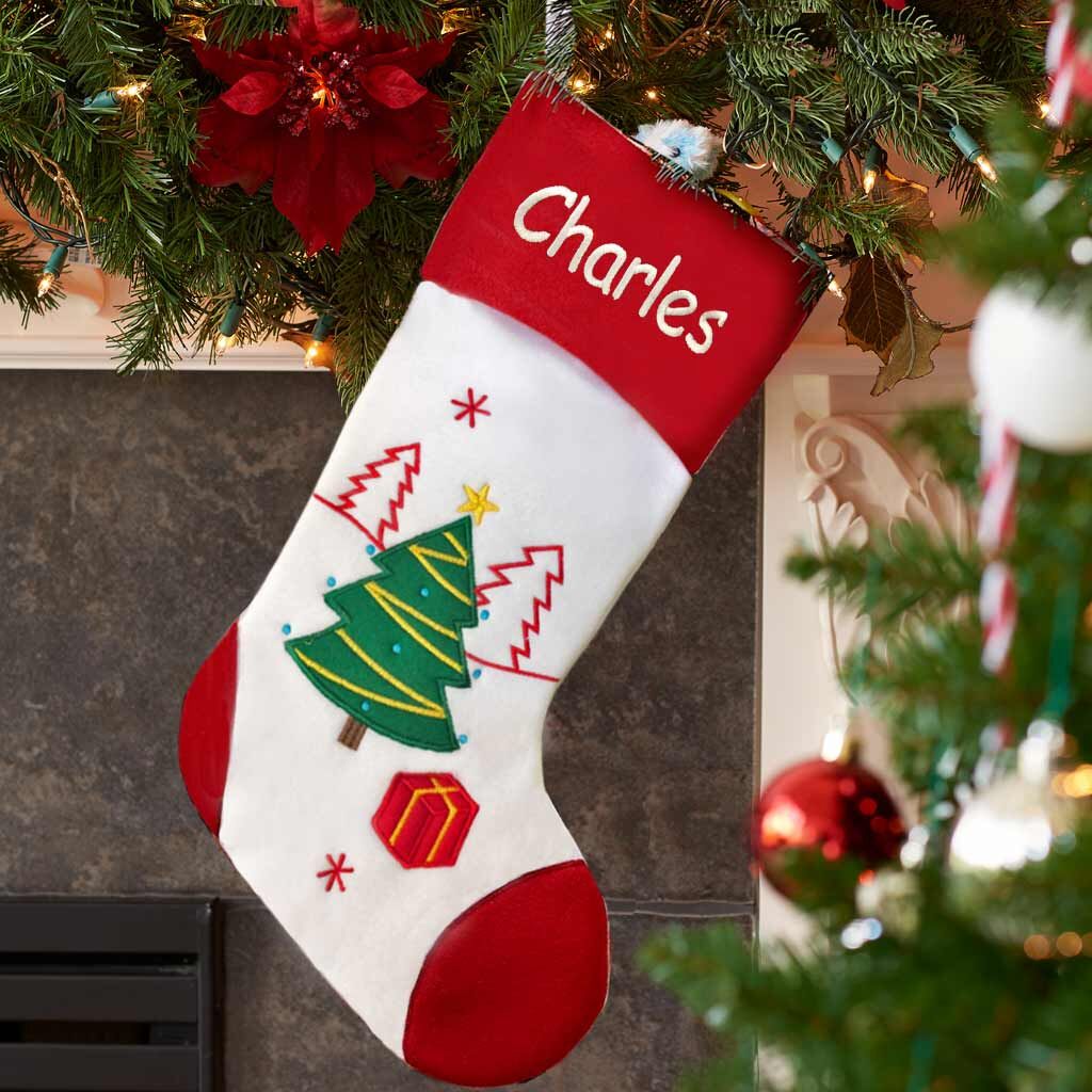 Personalized Holiday Christmas Stocking - Dibsies Personalization Station