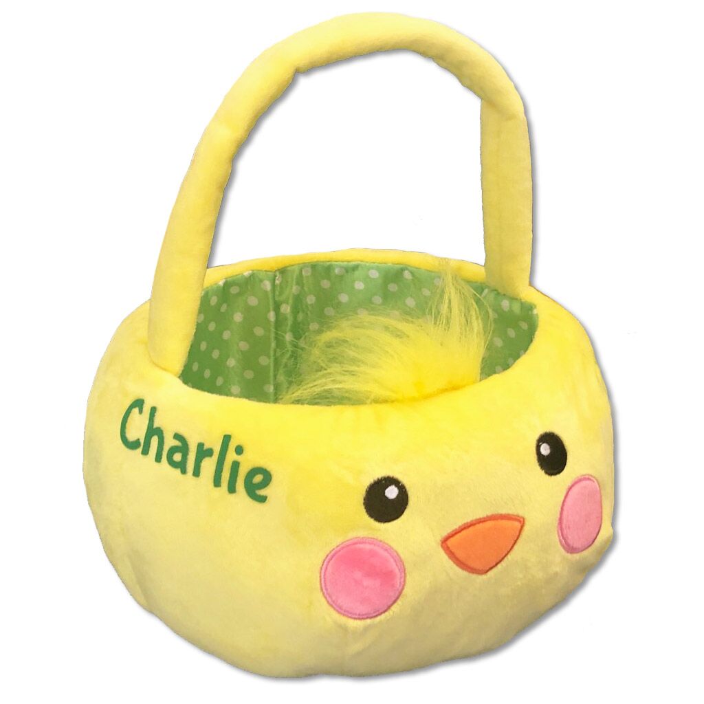 plush easter basket