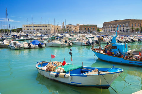 Boats in the Andria port