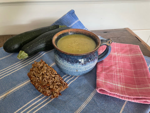 Zuc soup w baked oatmeal