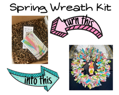 spring wreath diy kit