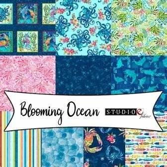 blooming ocean fabric