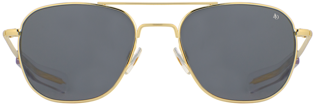 Original Pilot Sunglasses (GOLD), Grey Glass, Bayonet Temple – Hammond ...
