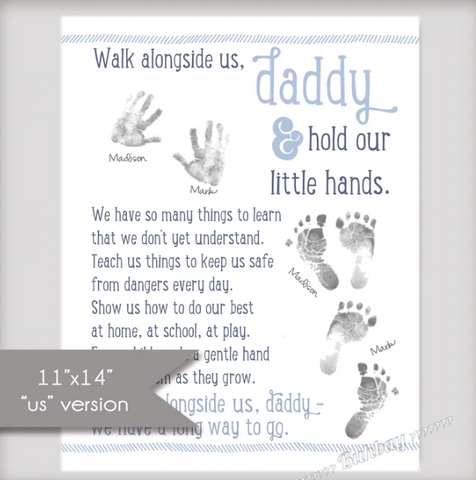 Walk alongside us, Daddy poem