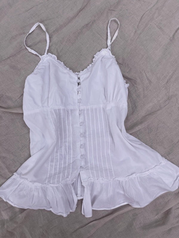 Camisole Celine White size 36 FR in Cotton - 42000821