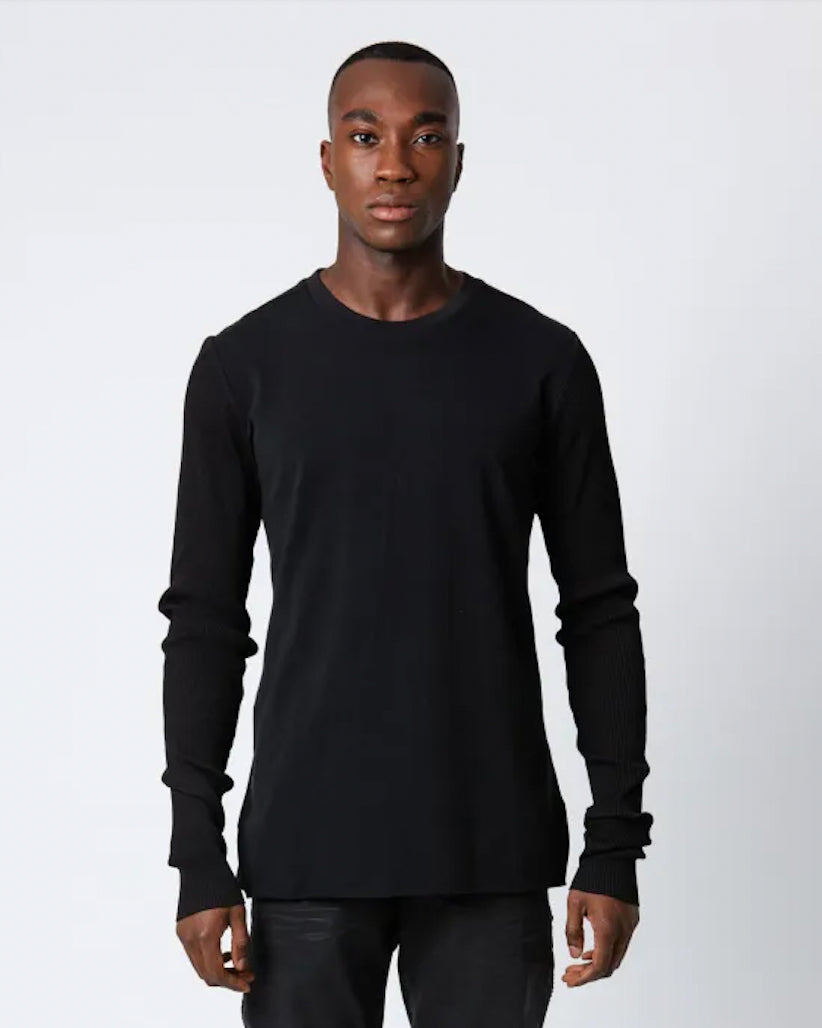 Black Hi-Neck Long Sleeve T-Shirt MTS 681