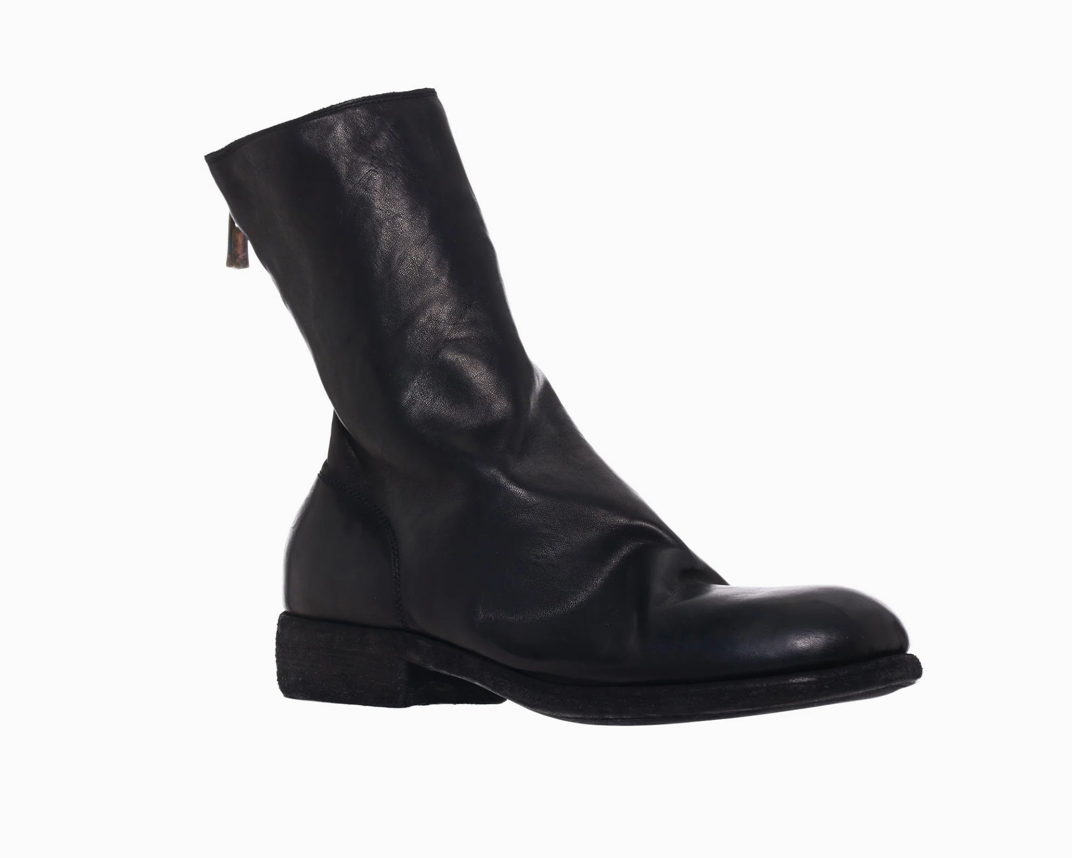 Black Soft Horse Back Zip Boots 988 – The Archive