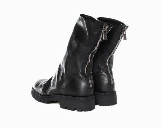 Black Back Zip Boots 796Z