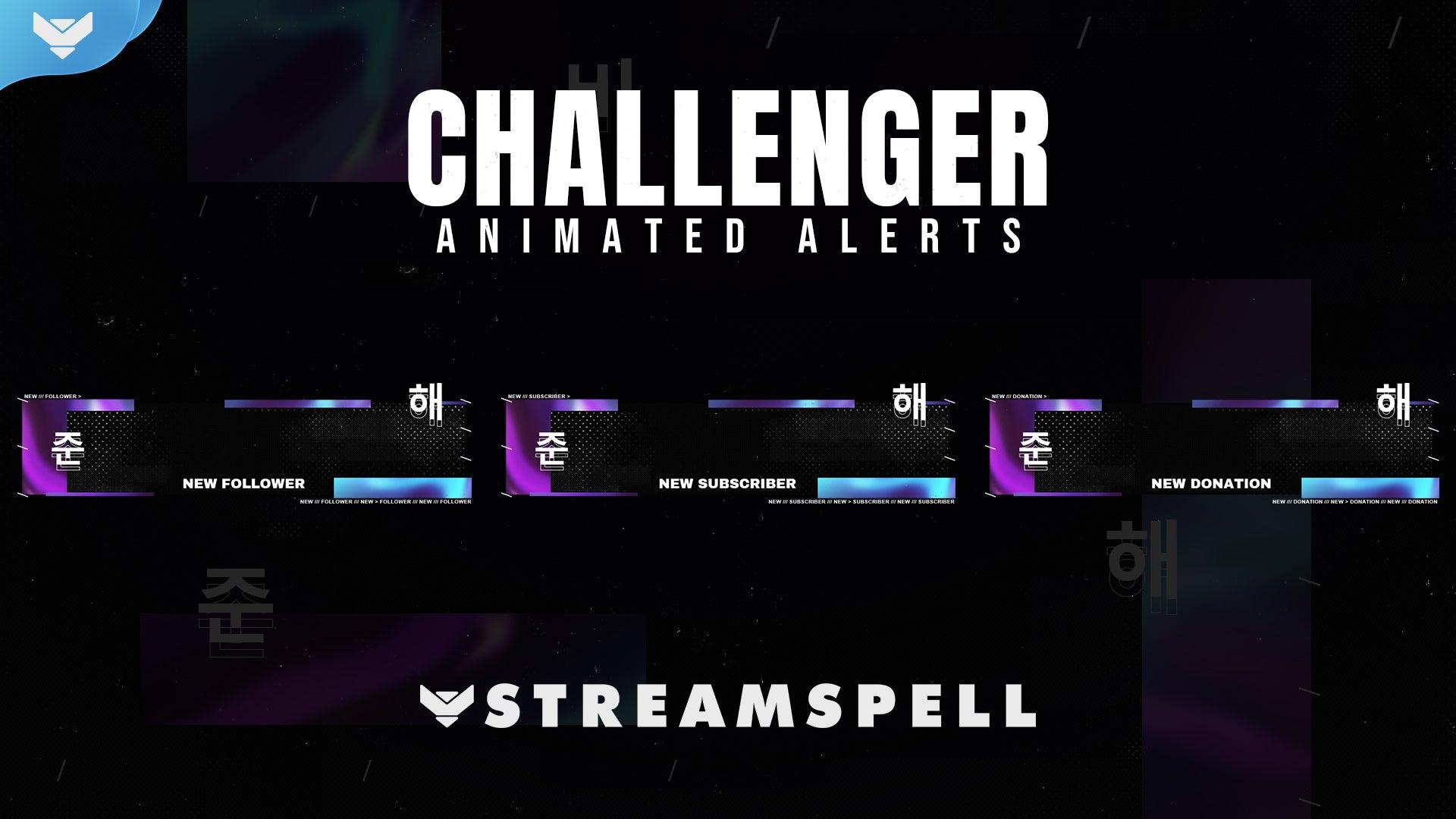 StreamSpell Challenger Stream Alerts