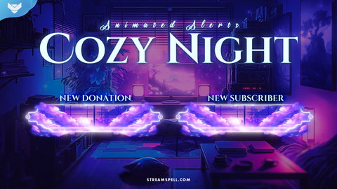 Cozy Nights Lofi Stream Package - Premium Streaming Graphics