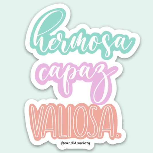 Hermosa, Capaz, Valiosa - Premium Magnet