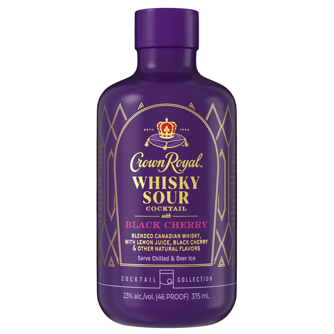 Crown Whiskey Sour With Black Cherry (750ml)
