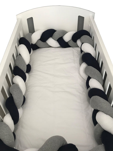 Buy the Braided Cot Bumper - Grey (1185264) from Babies-R-Us Online