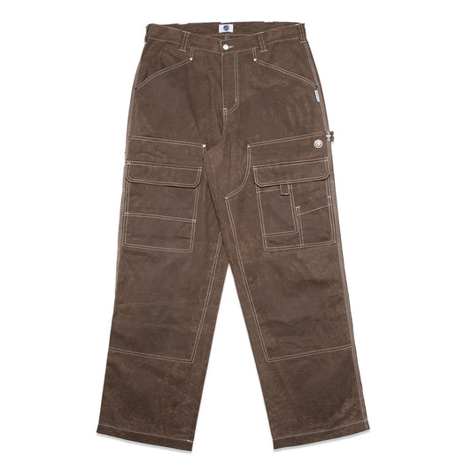 Grey Waxed Double Knee Carpenter Pants – Round Two Store