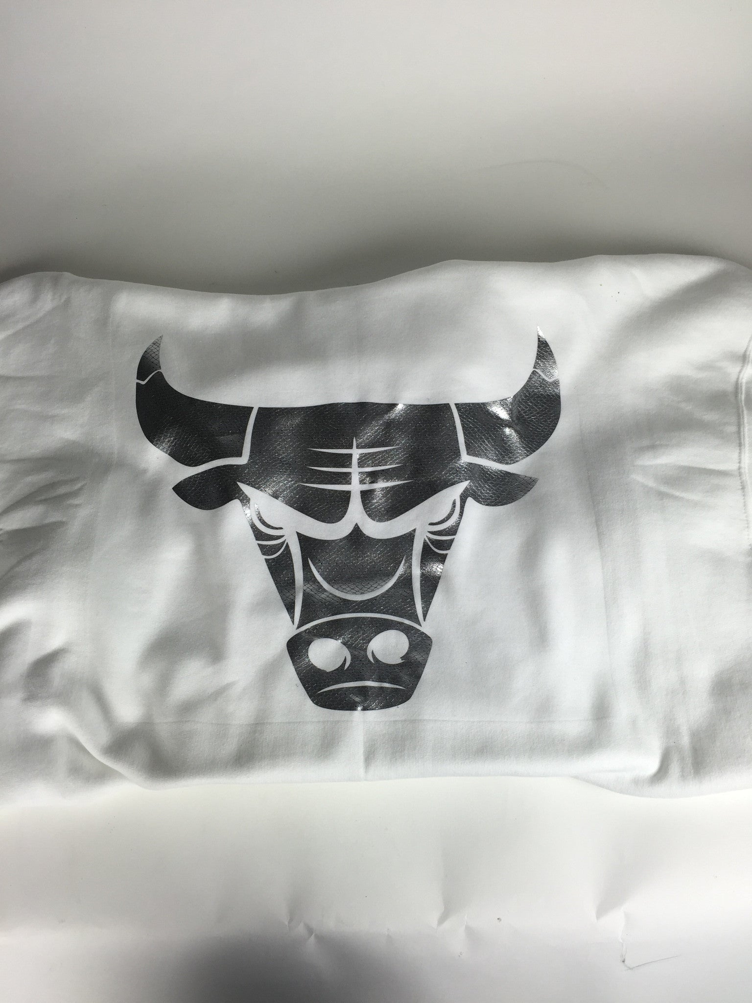 Bulls Wht/Silver Crewneck
