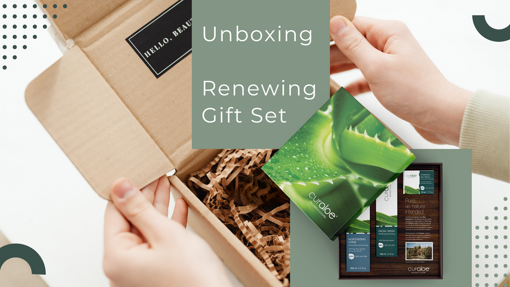 Unboxing the Curaloe Renewing Gift Set