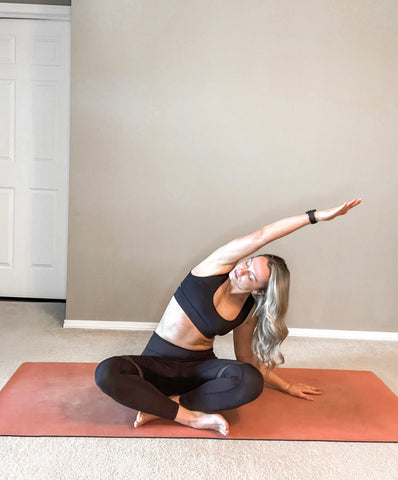 Overhead stretch yoga