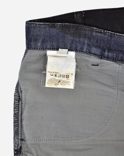 maison martin margiela artisanal painted denim – milieu