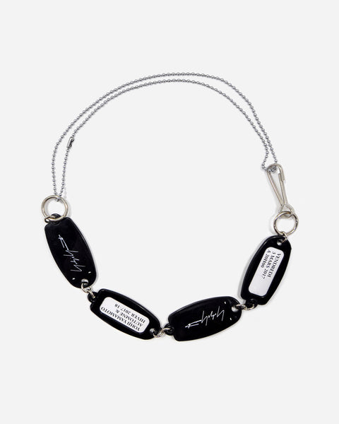 yohji yamamoto aw2017 dog tag chain necklace