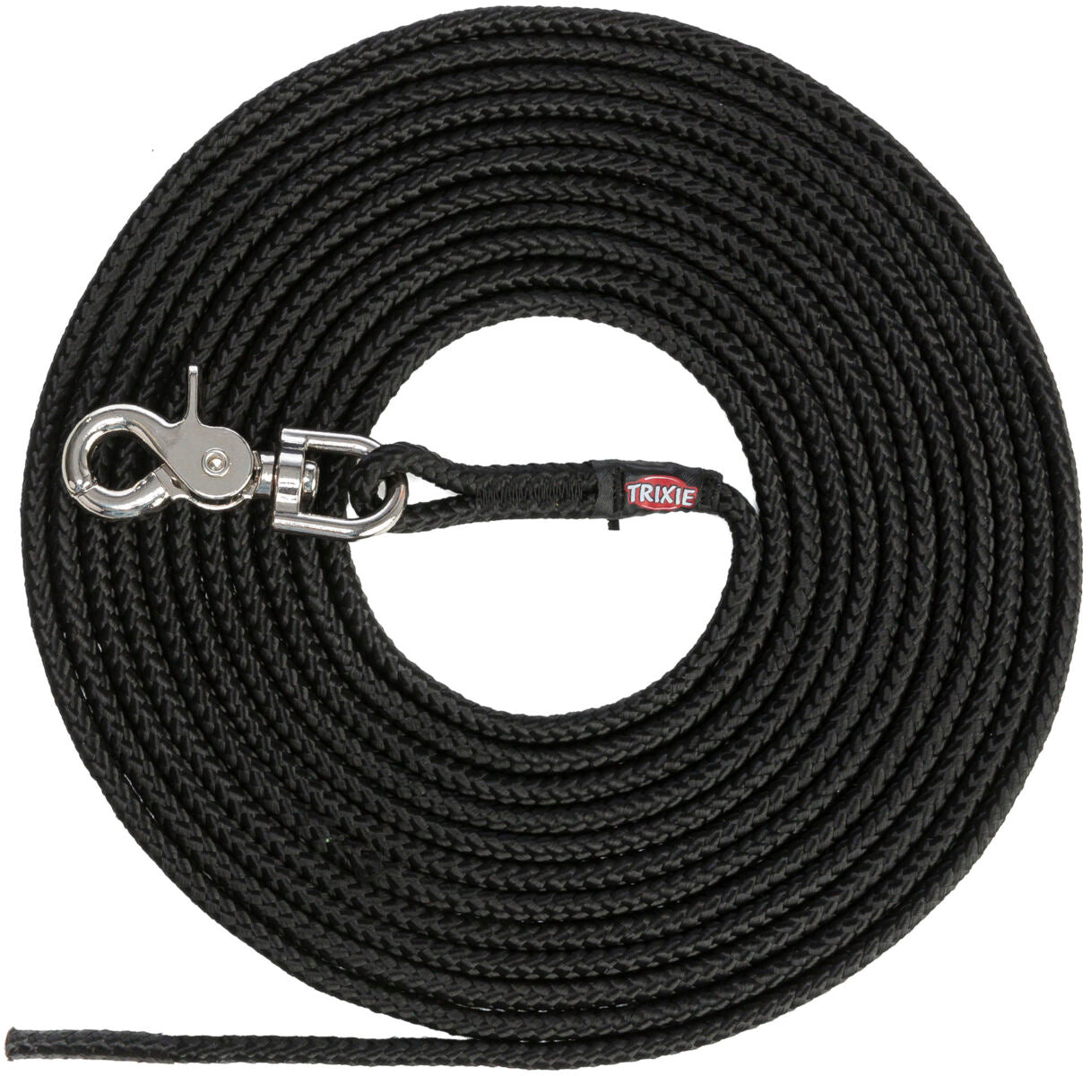  Trixie Tracking lead, trigger snap hook, round, SÆ’??L: 10 m/Ã‡Ã· 6 mm, black