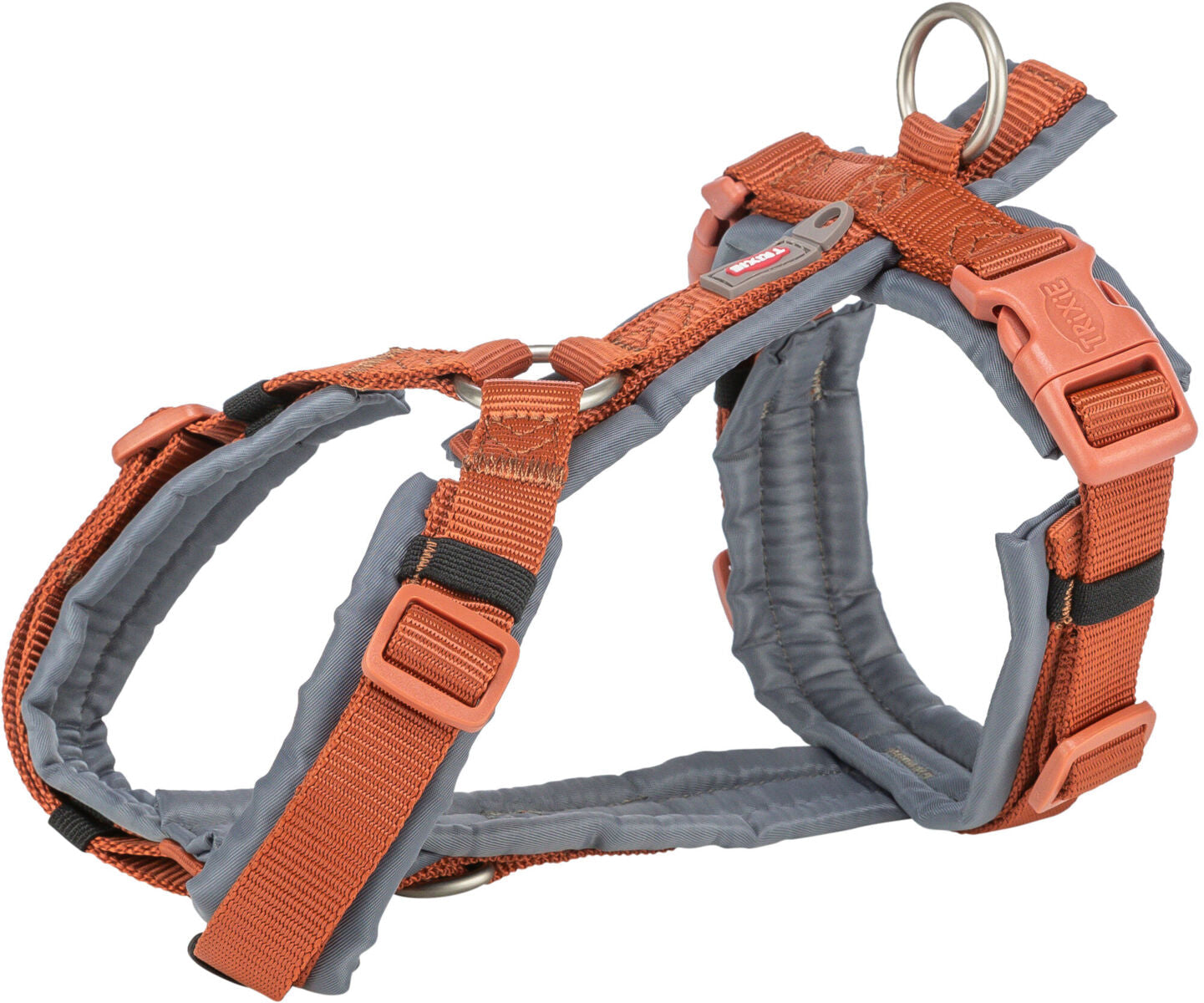  Trixie Premium trekking harness, XSâ€“S: 32â€“38 cm/13 mm, rust/graphite