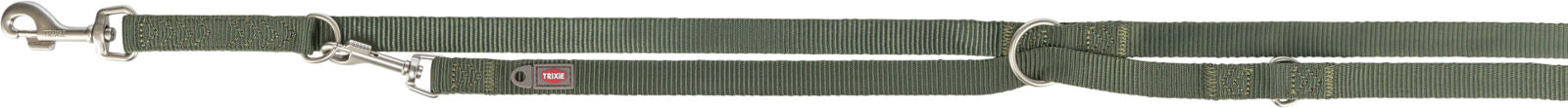  Trixie Premium adjustable lead, M–L: 2.00 m/20 mm, olive green