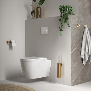 Nevelig efficiëntie Keelholte Toilet accessoires set 3-in-1 - Gold Edition – Two Rooms - Home & Bath