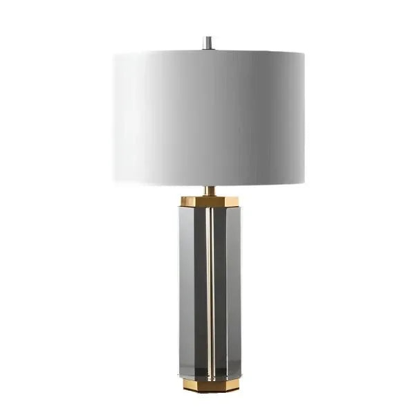 Roshan Crystal Table Lamp in White