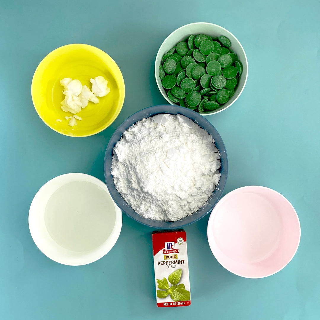 Making Chocolate Covered Mint Bites: Ingredients