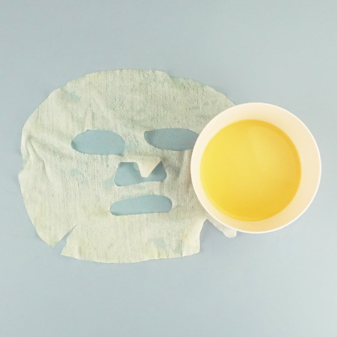 How to Make Your Own Hydrating Anti-Age Sheet Mask: Place Mask into Mixture