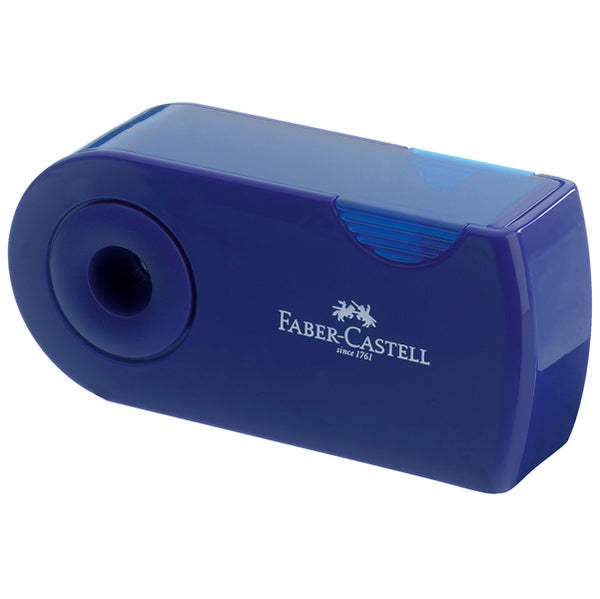 Temperamatite Faber 1 Foro Mini Sleeve Rosso Blu Faber Castell 182711  6933256611949
