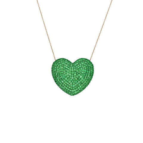 Tsavorite Heart Pendant