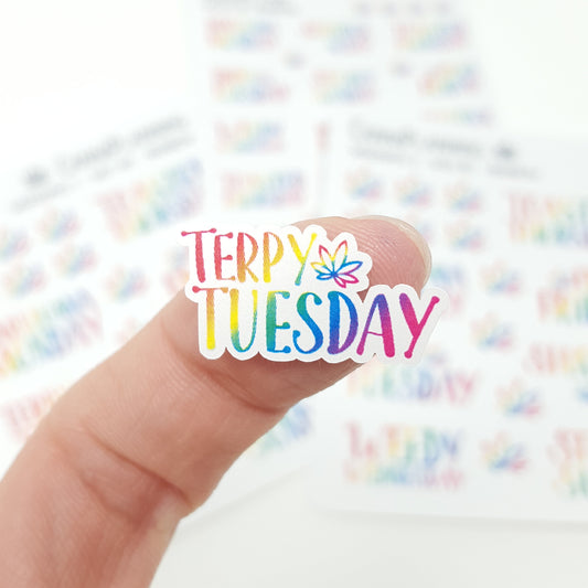 Clear WeedDays Style 3 Hand-Lettered Day of the Week Stickers *Retirin –  CannaPlanning