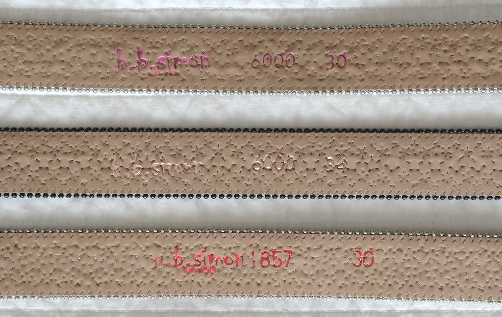 B.B. Simon Belt Size Information - Zunzle