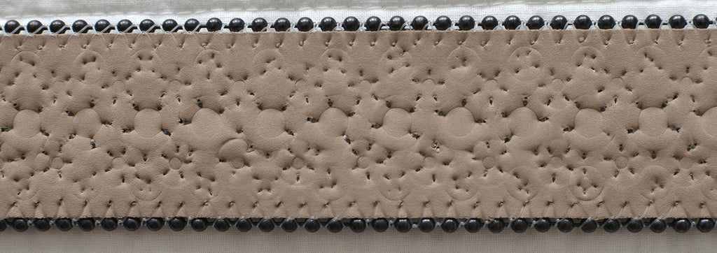 b.b. simon belt leather press imprint