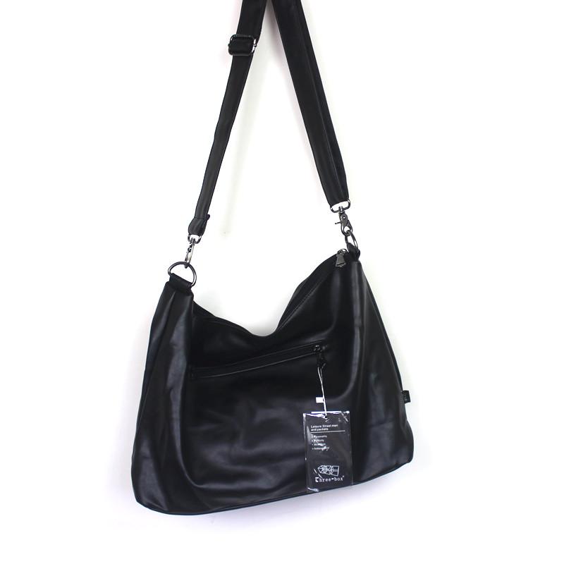 Soft Leather Messenger Bag - The Korean Fashion