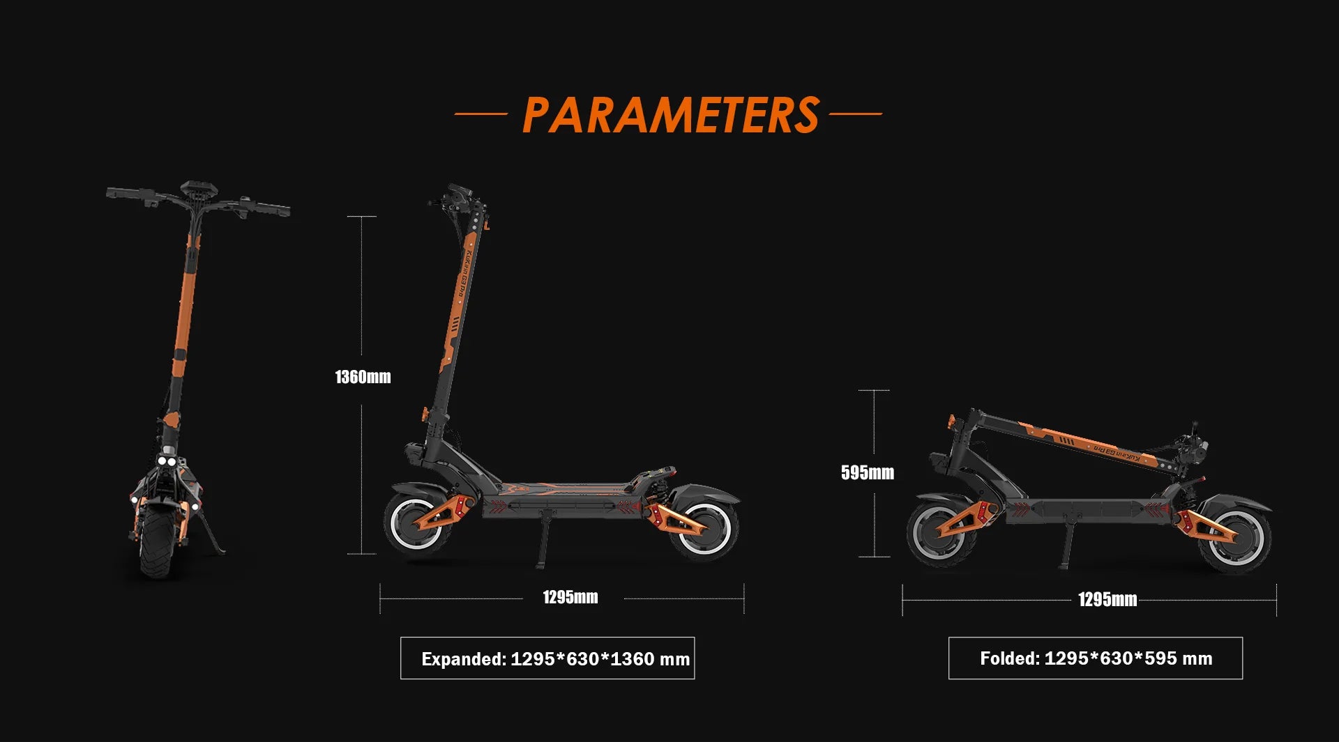 Kukirin G3 Pro Electric Scooter - Power up with 1200W motor and long-lasting 1200AH battery