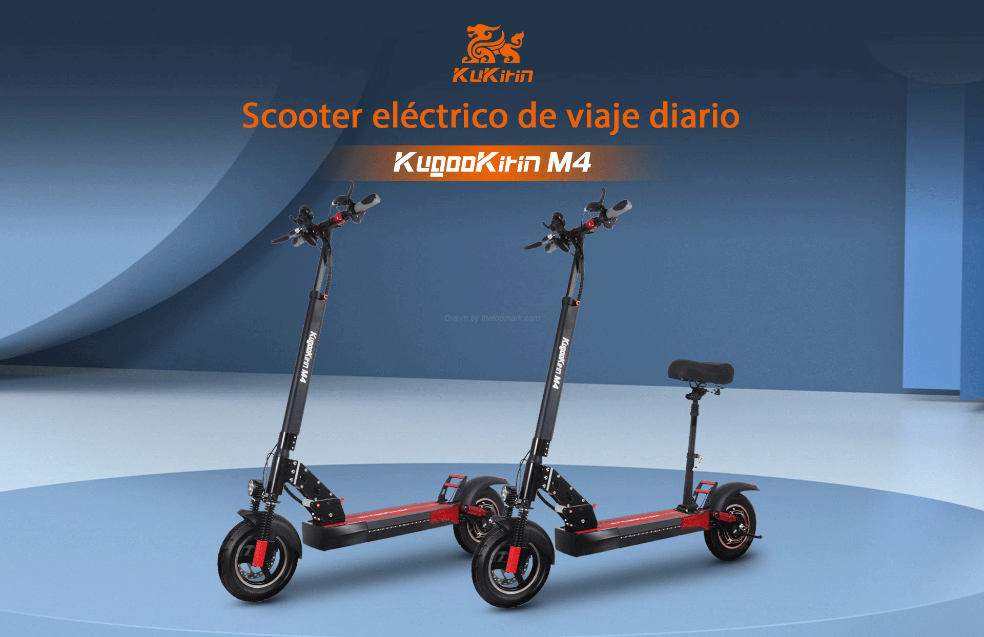 KugooKirin M4,scooter eléctrica para la ciudad con motor de 500W y batería de 480WH