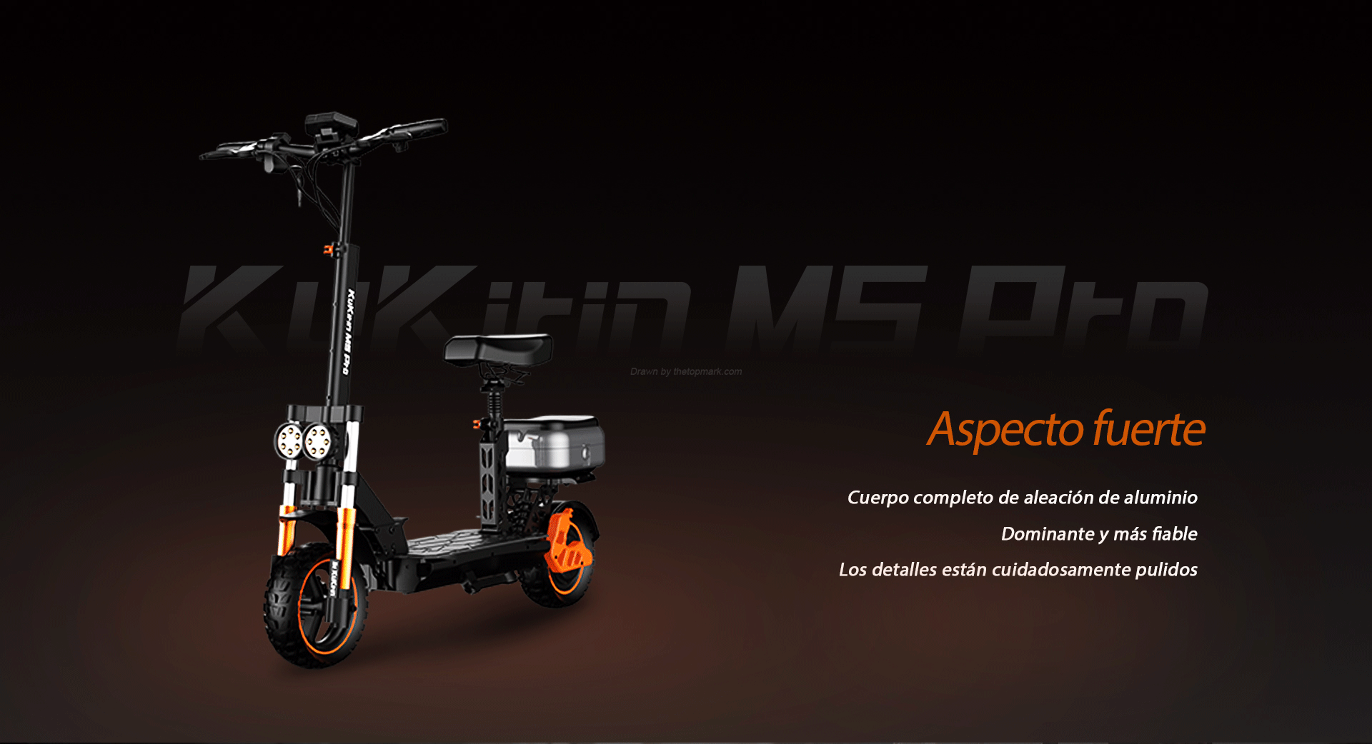 KugooKirin M4 PRO | Trottinette Électrique 500W 864WH | Vitesse Maximale 45 km/h | Autonomie 90 km | Freins à Disque