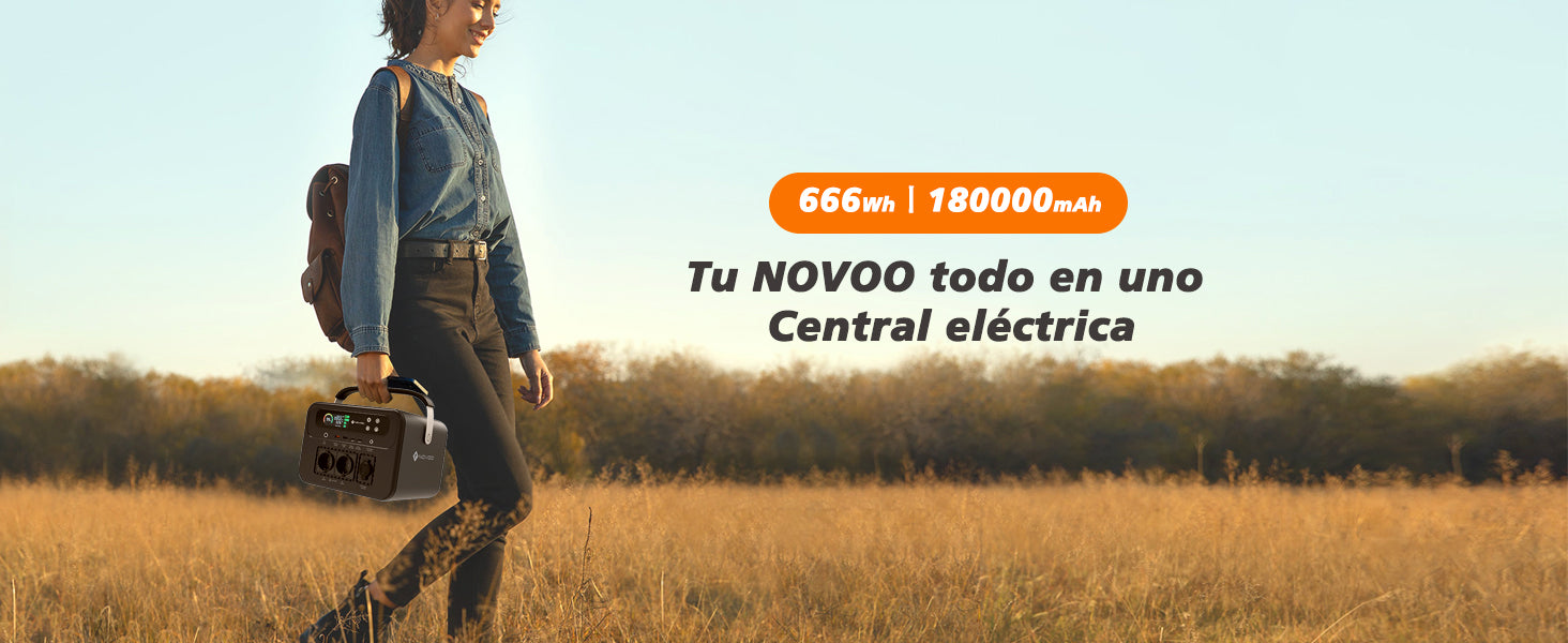 Power Bank Novoo Rps1000 - 1000w, 1100wh, Carga Rápida Type-c Pd