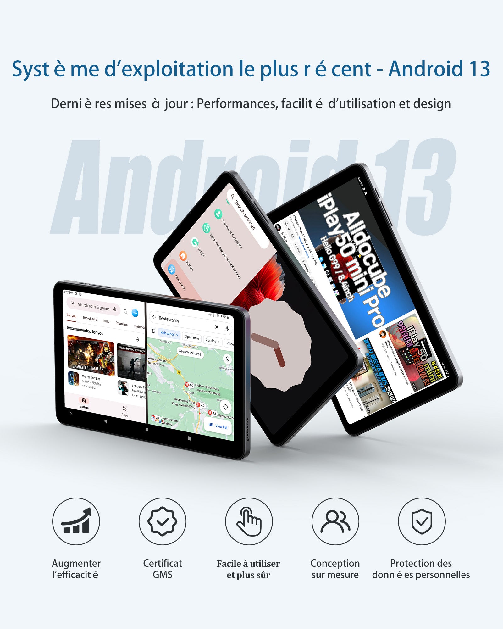 93€31 sur Tablette Alldocube iPlay 50 Mini Android 13 8.4 pouces